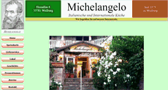 Desktop Screenshot of pizzeria-michelangelo-weilburg.de